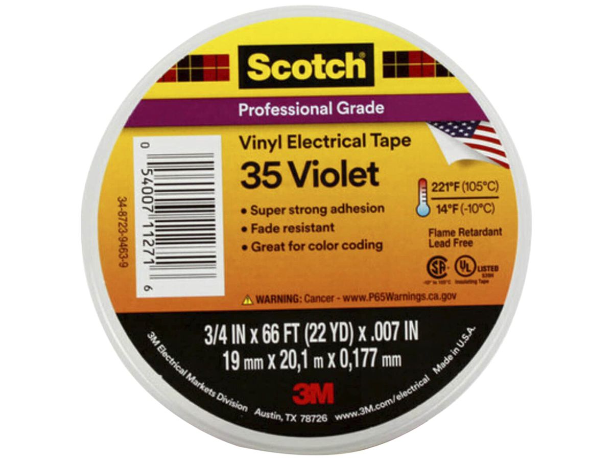 Isolierband Scotch 35 19mm×20m violett