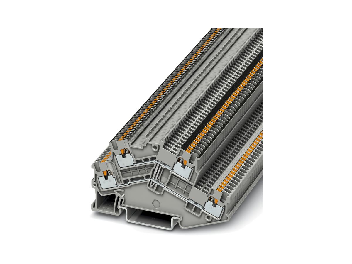 Doppelstockklemme 0.14…1.5mm² grau Push-in-Anschluss PTTBS 1.5/S-PV