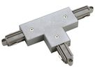 T-Verbinder SLV für 1-Phasen Stromschiene, Erde rechts silbergrau