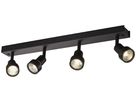 Decken-/Wandleuchte SLV PURI QUAD CW GU10 4×50W 560×56×86mm schwarz