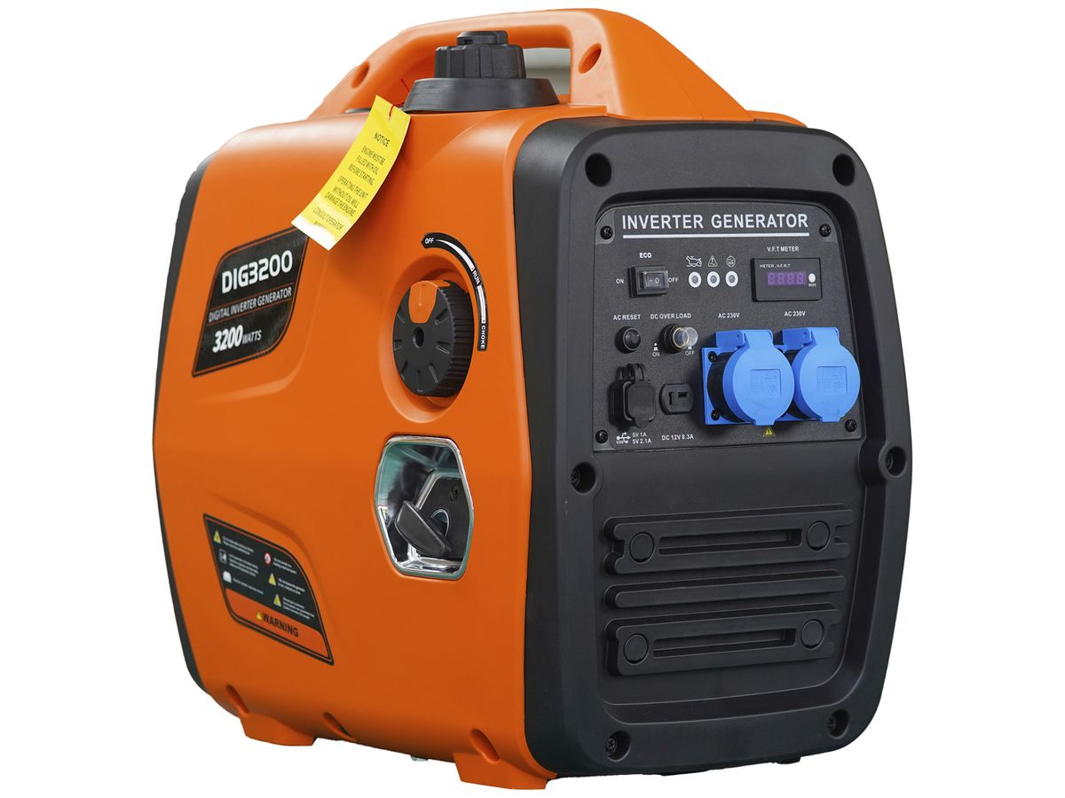 Stromgenerator ELBRO DIG3200 230V 3200W 2×T23 2×USB A 1×12V 8.3A