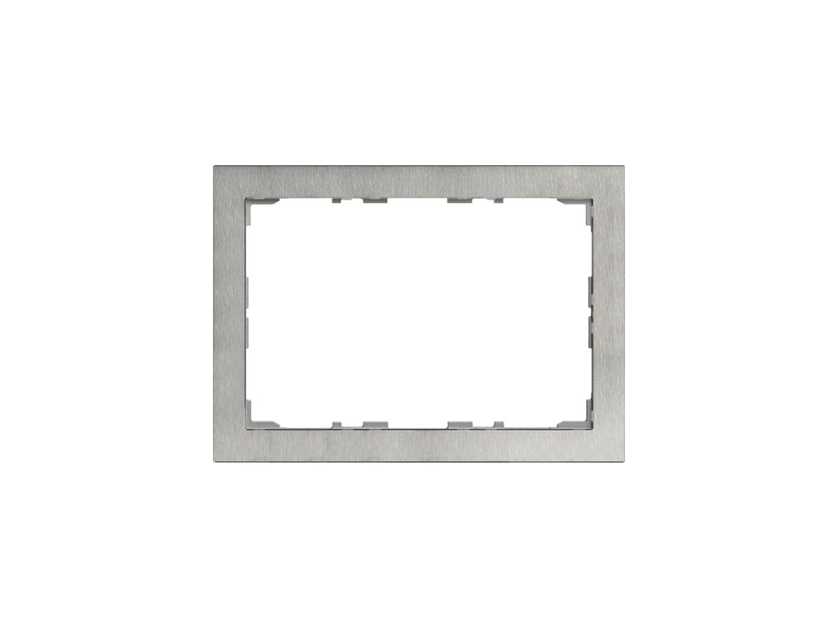 Abdeckrahmen EDIZIOdue prestige für KNX-Panel 7" horizontal chromstahl geschlif.