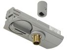 Pendelleuchtenadapter SLV für 1-Phasen Stromschiene, silbergrau