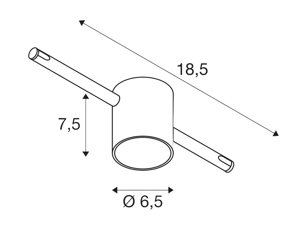 LED-Leuchte SLV COMET für NV-Seilsystem TENSEO 12V 6.3W 410lm 2700K 120° chrom