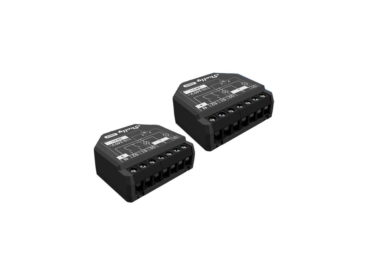 EB-RF-Schaltaktor Shelly 2PM Gen3 Bt/Wi-Fi 2-Kan 110…240V 2Stk