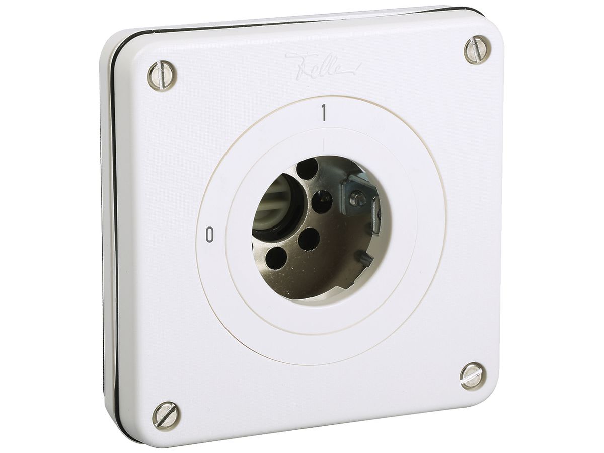 UP-Schlüsselschalter AWAG NEVO Ausschalter 1-polig 20A 690V 87×87mm weiss