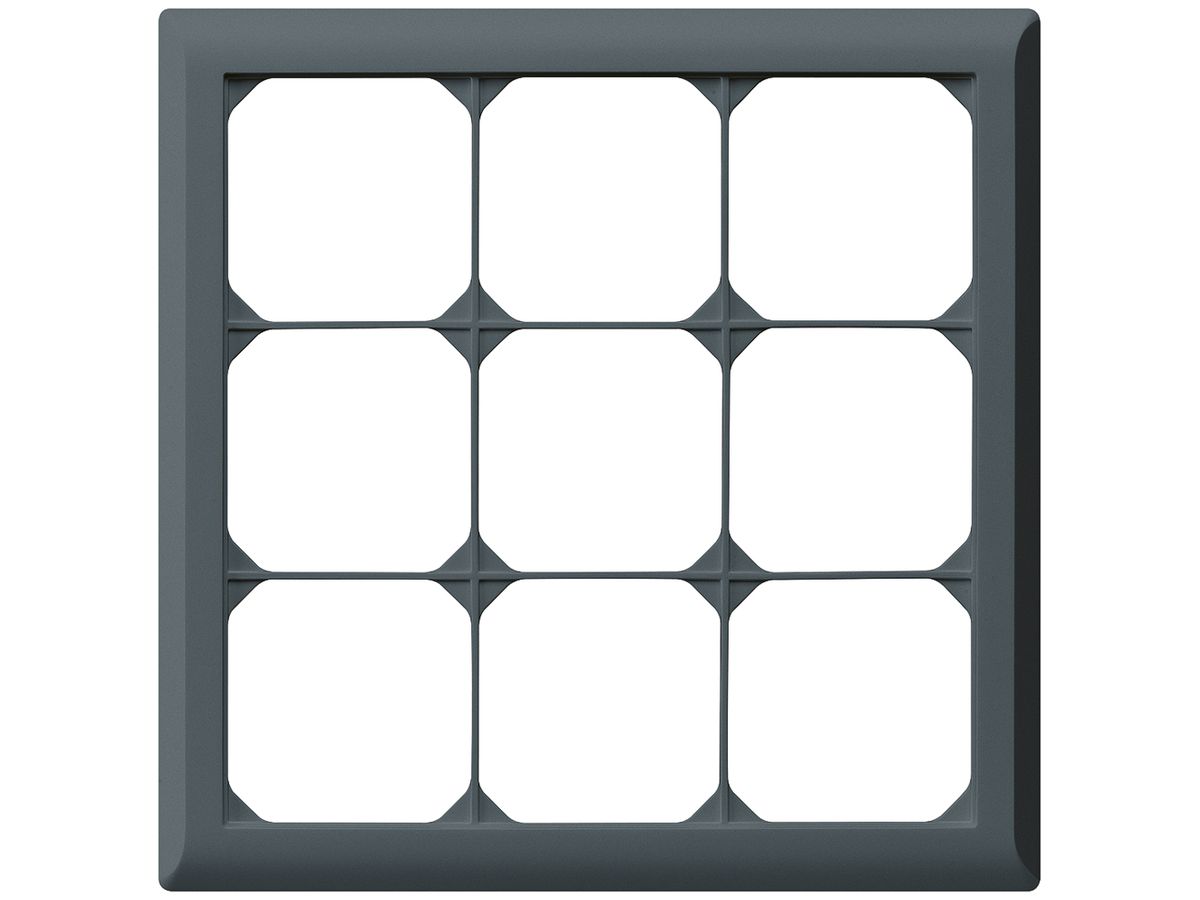 UP-Abdeckrahmen kallysto.line 3×3 anthrazit 212×212mm