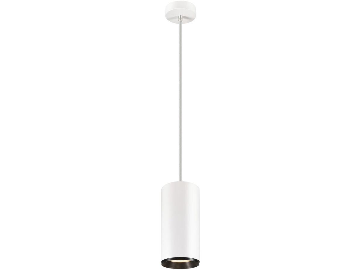 LED-Pendelleuchte SLV NUMINOS PD DALI XL 36W 3490lm 3000K 36° weiss/schwarz