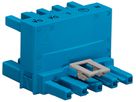 H-Verteiler WINSTA MIDI 770 5L 1 Stecker/2 Buchsen, blau