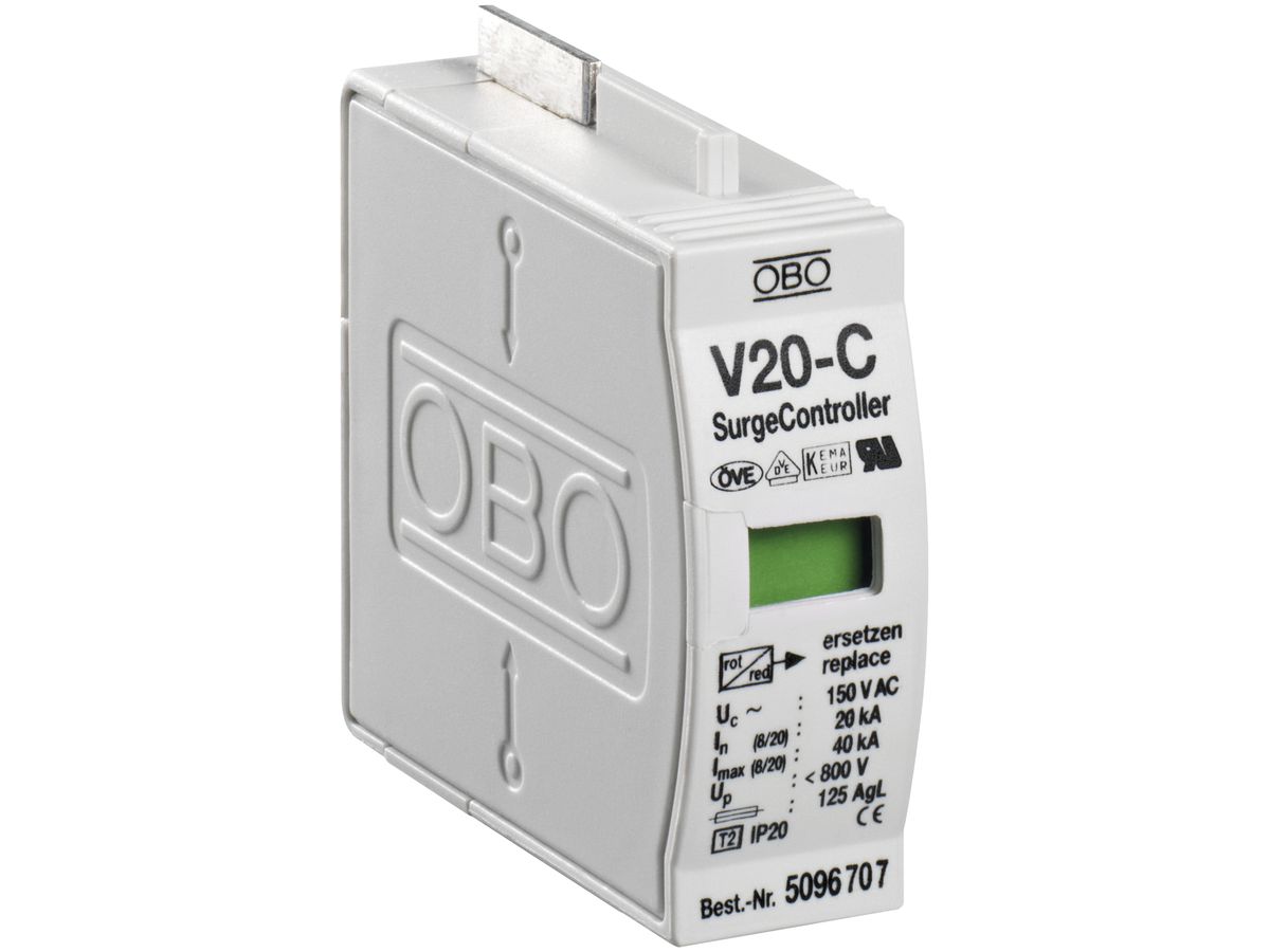 Überspannungsableiter Bettermann V20 1L 150V Oberteil