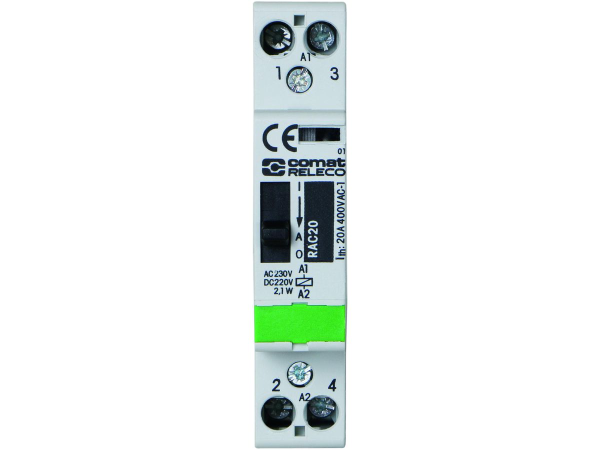 REG-Schütz ComatReleco RAC, 24VAC/DC, 1S+1Ö 20A, ON-OFF-AUTO