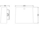 LED-Wandleuchte LEDVANCE WALLPACK P 20W 2300lm 3000…4000K IP66 200×180×96mm grau