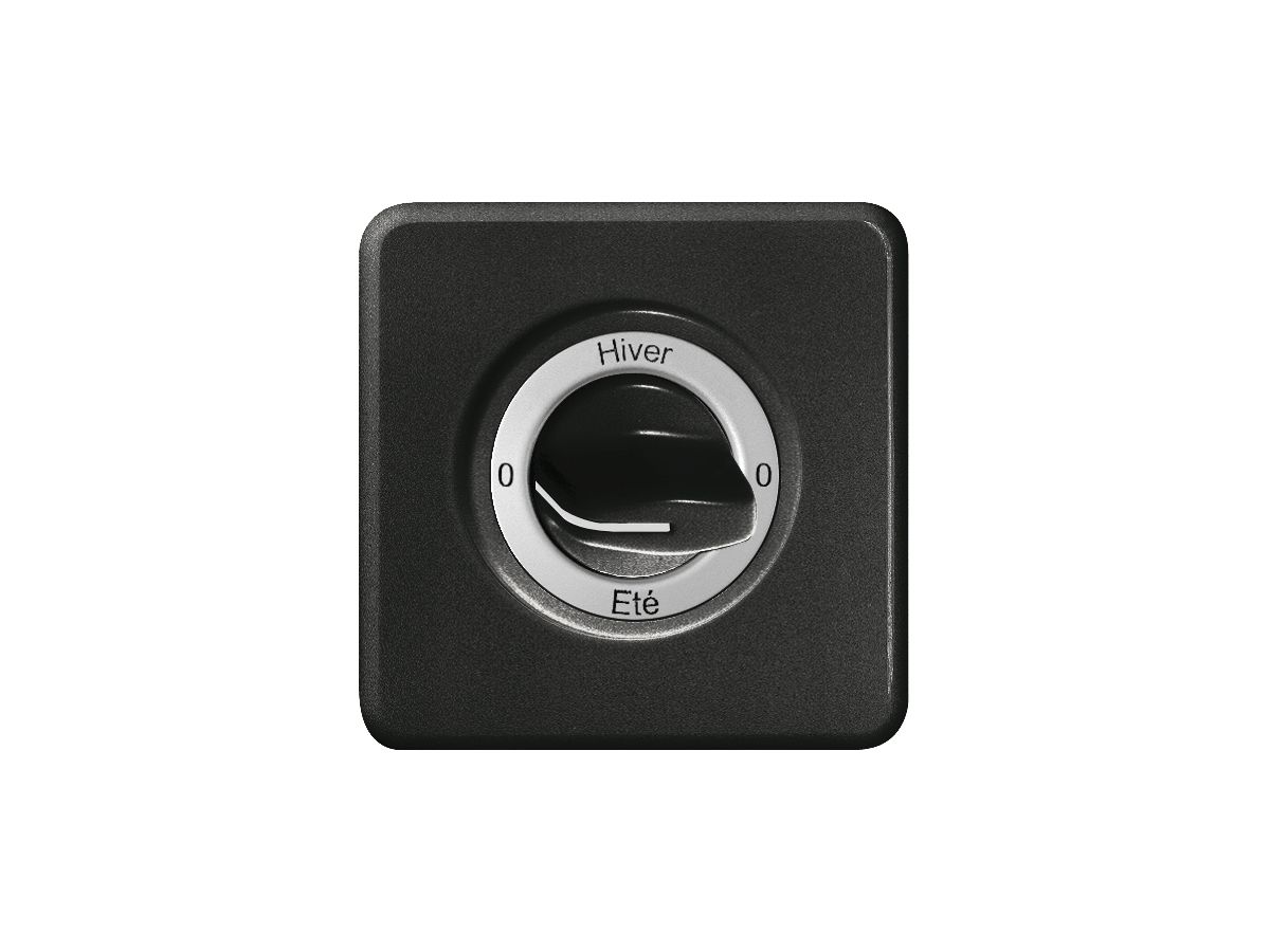 UP-Frontset 0-Hiver-0-Eté schwarz für Drehschalter FH