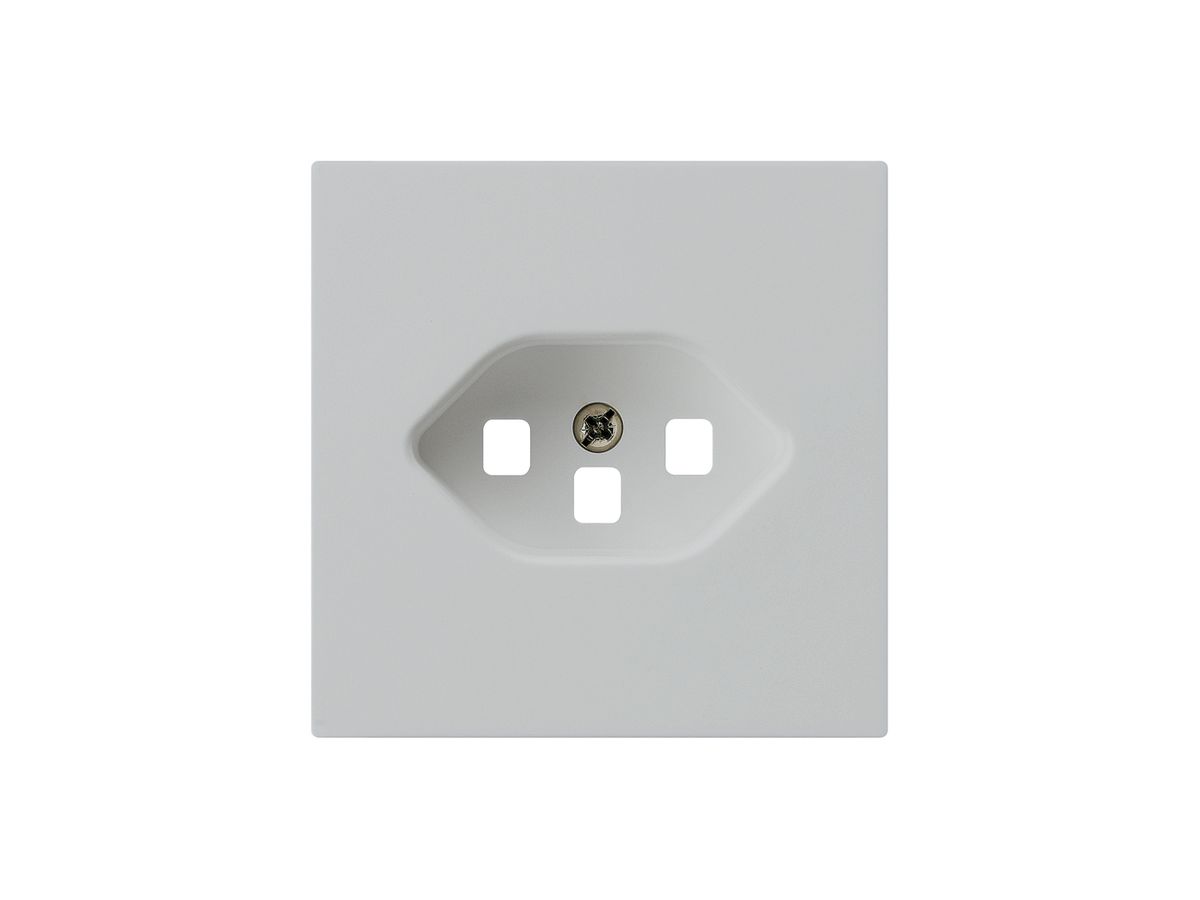 Frontplatte kallysto T23 hellgrau 60×60 für Steckdose mit Steckklemme