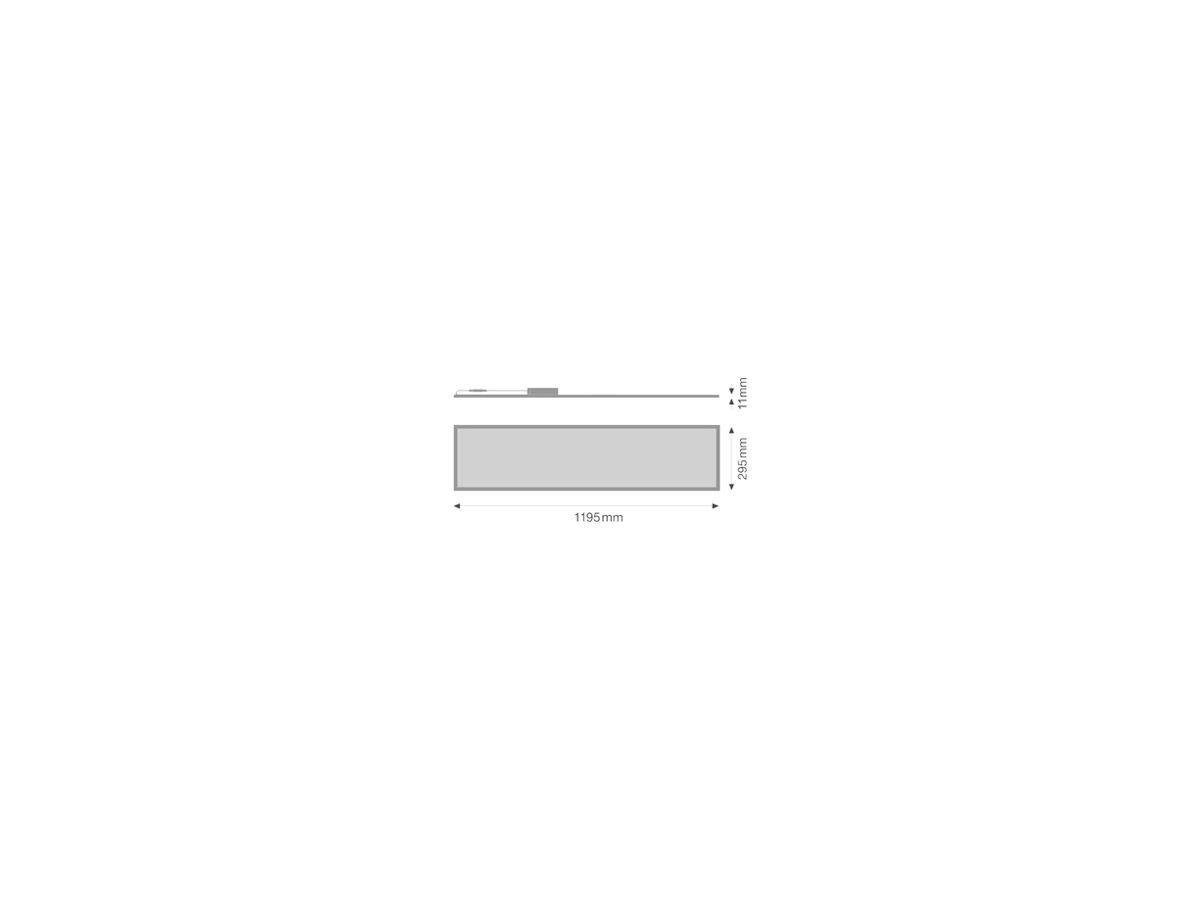 LED-Panelleuchte LEDVANCE BIOLUX 1200 40W 4100lm 2700…6500K DALI weiss