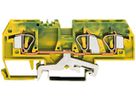 Klemme WAGO 3L 6mm² grün/gelb