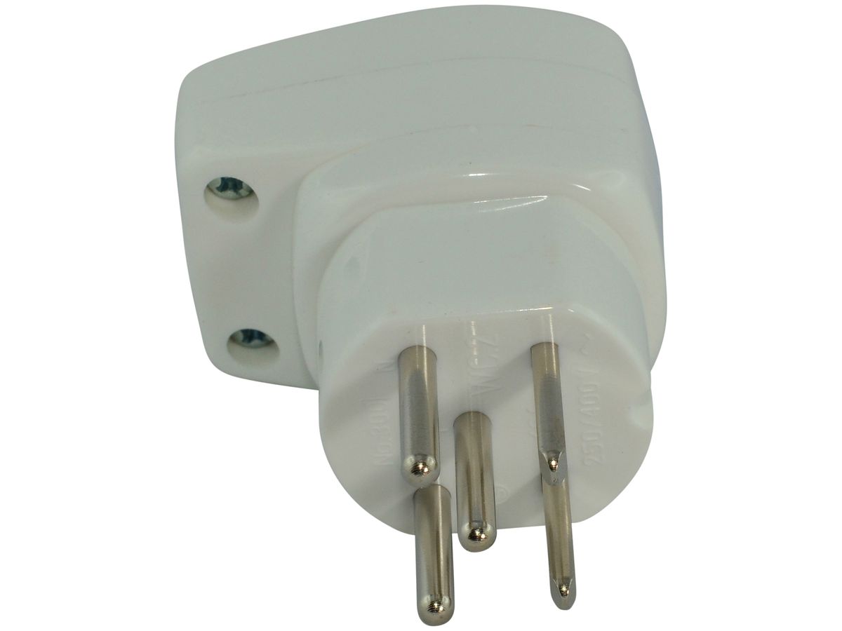 Stecker Warob T15 Einführung vertikal weiss