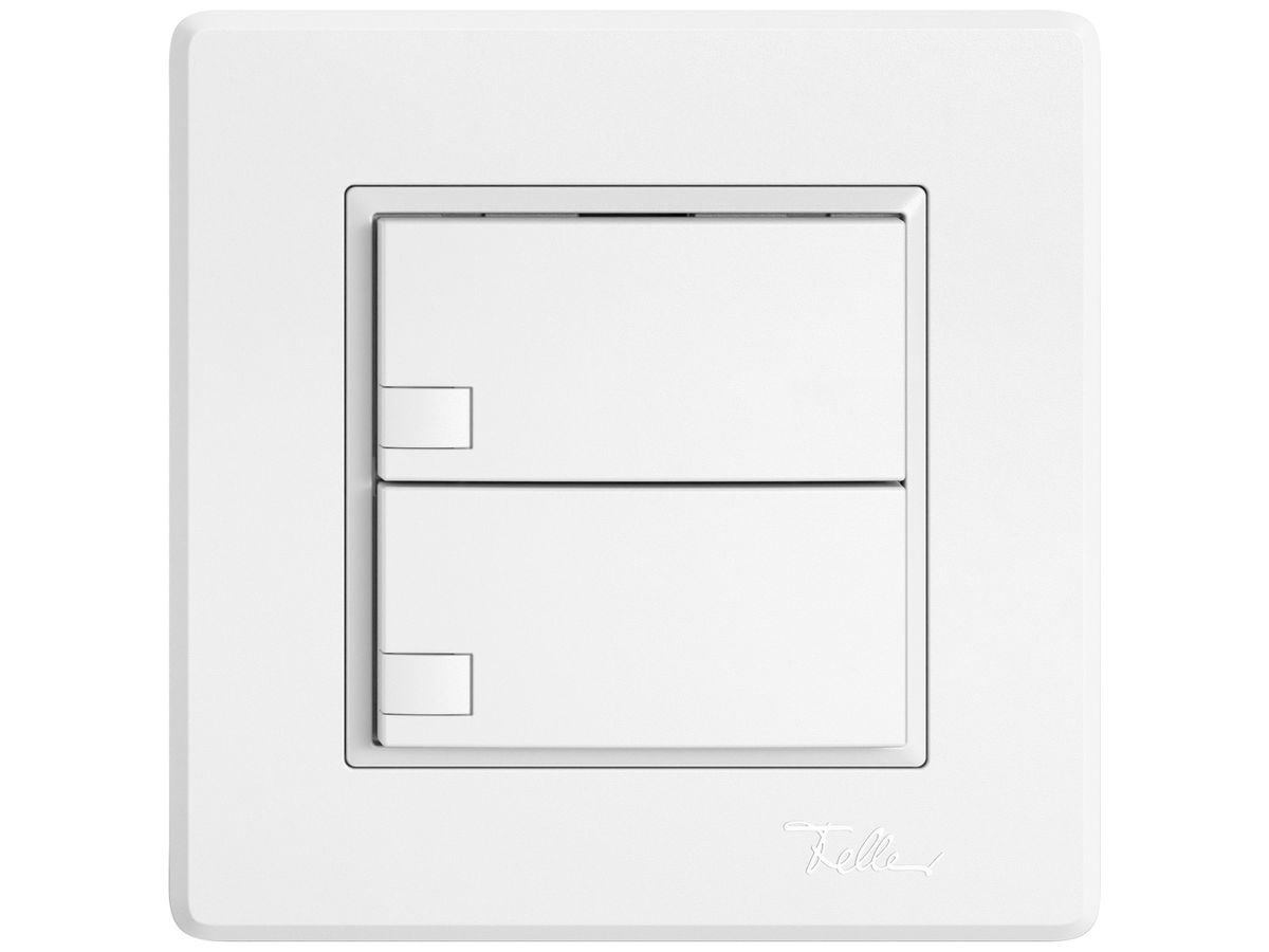 UP-KNX-Taster RGB EDIZIO.liv SNAPFIX® Temperaturfüh.o.LED 2×Taste 1-Tbed.ws