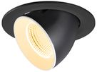 EB-LED-Spot SLV NUMINOS GIMBLE L 17W 2500lm 3000K WB DALI DIM Ø160×115mm sz/ws