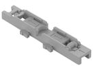 Befestigungsadapter WAGO ohne Zugentlastung 2×4mm² Rastfuss grau