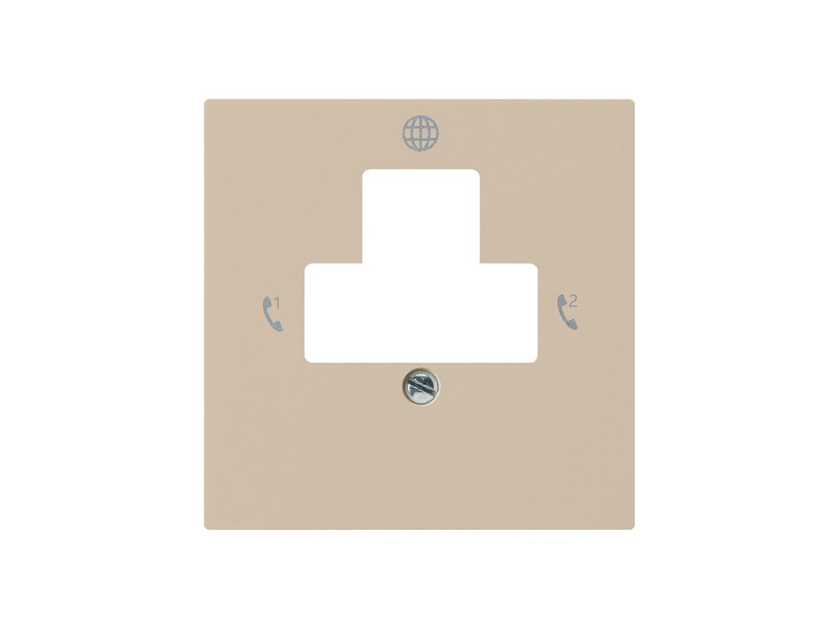 Frontplatte kallysto für Rückführdose 2 DSL beige