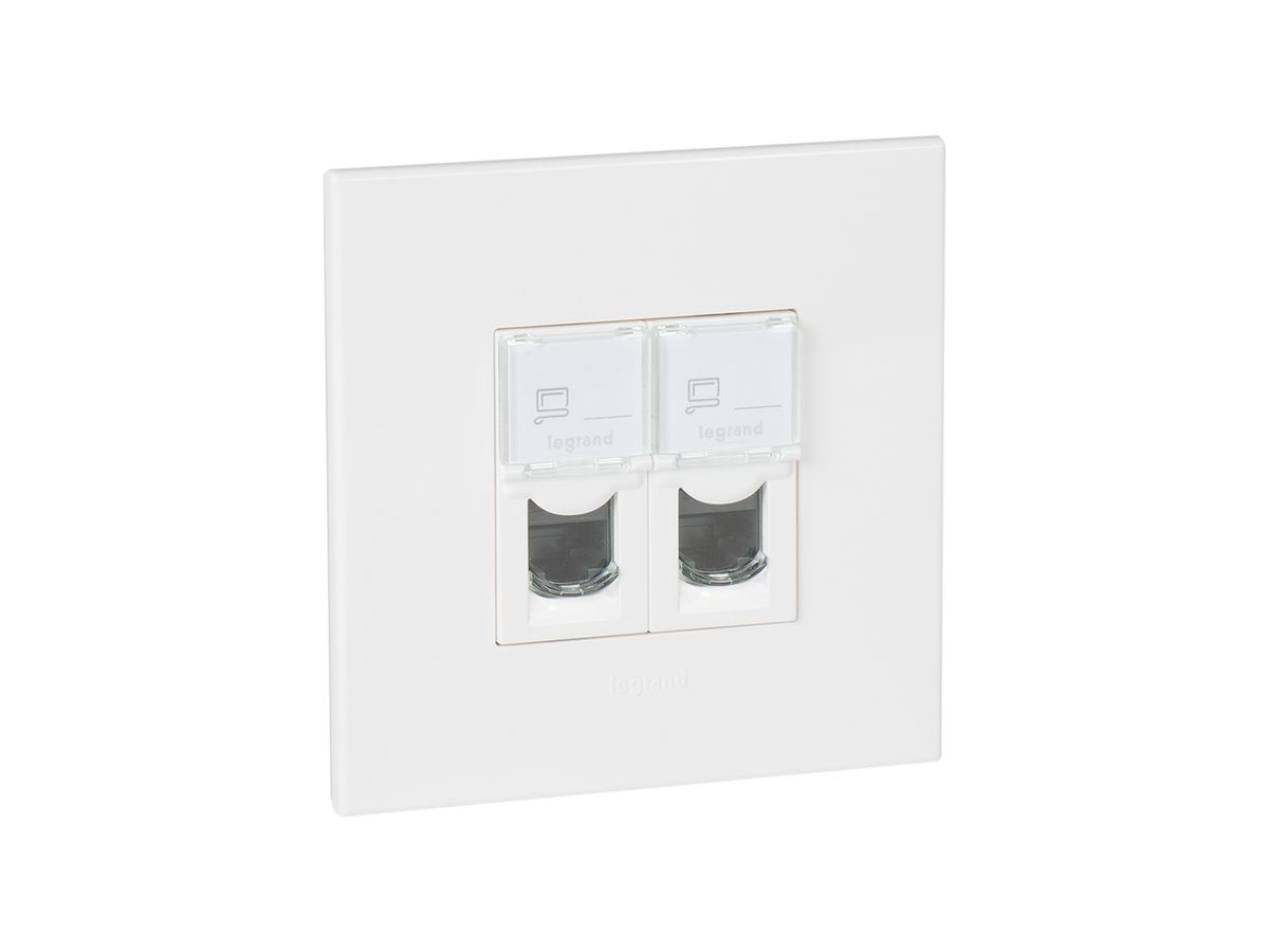UP-Dose ATO STP 2×RJ45 weiss Kat.6 Gr.I