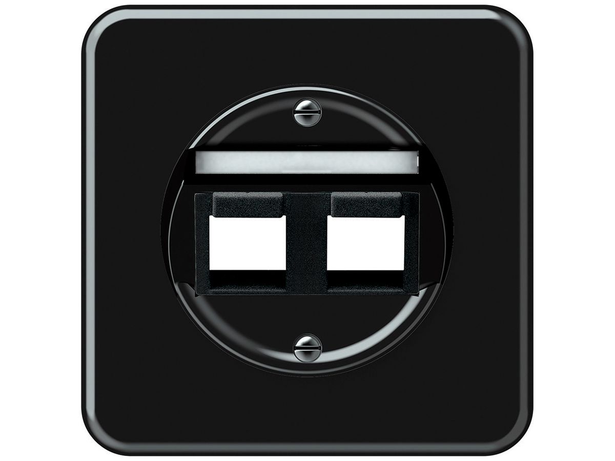 UP-Montageset origin schräg 2×Keystone 92×92mm schwarz