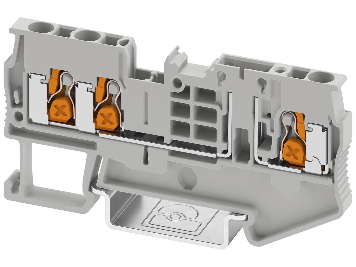 Trenn-Reihenklemme PX XT 2,5-TWIN-TG 4mm² 20A 500V 3×1 TH35 gu