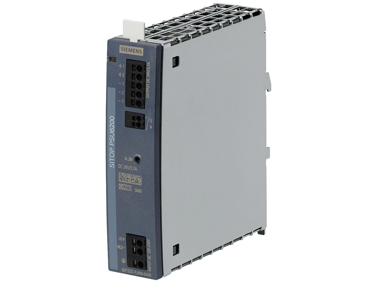 Stromversorgung Siemens SITOP, IN: 120…230VAC (120…240VDC), OUT: 24VDC/3.7A