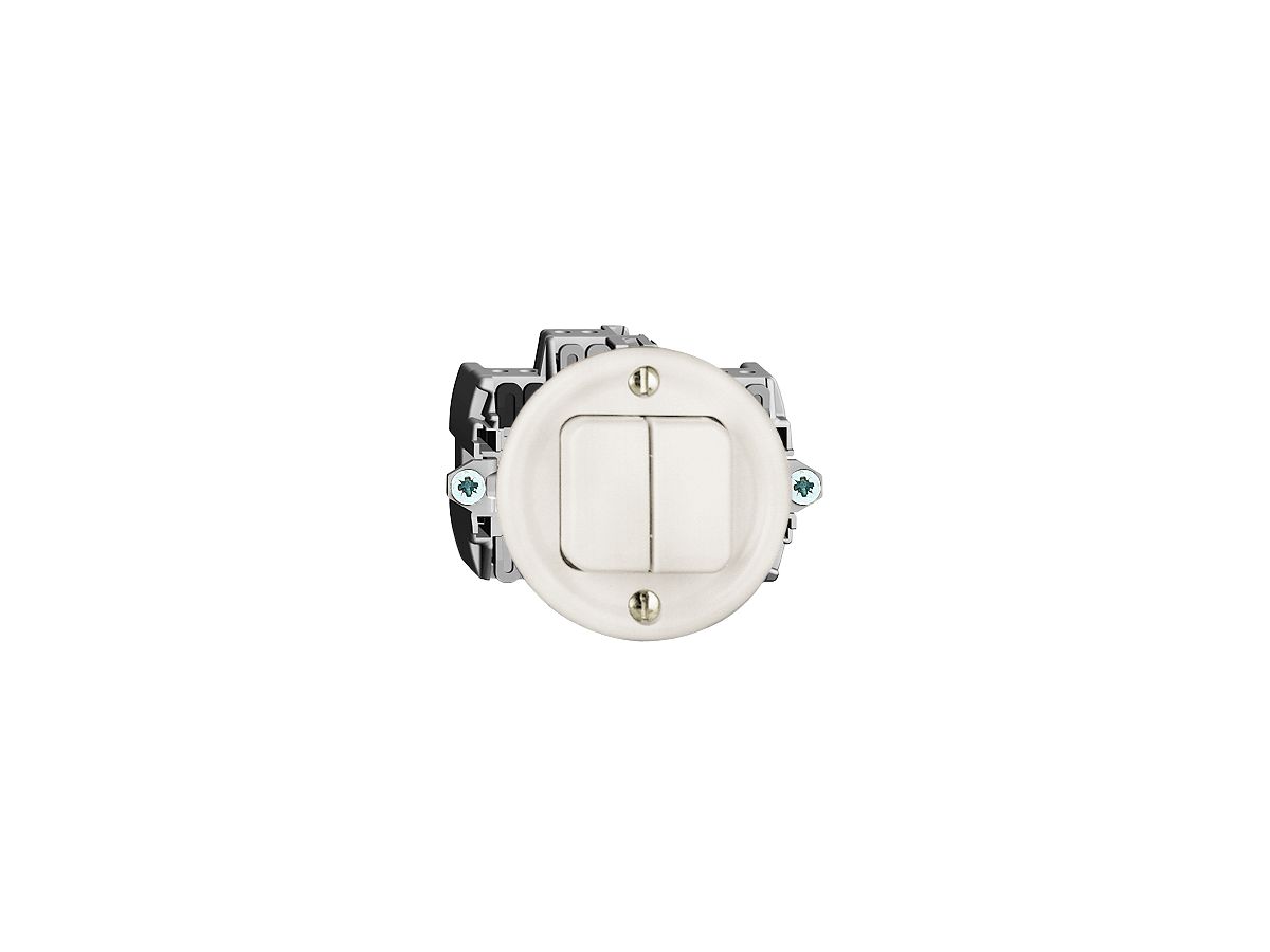 UP-Drucktaster 2×A-R/1L weiss FH