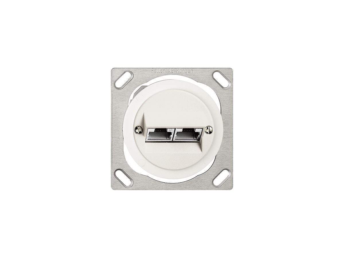 EB-Anschlussdose JK 2×RJ45 getrennt, weiss