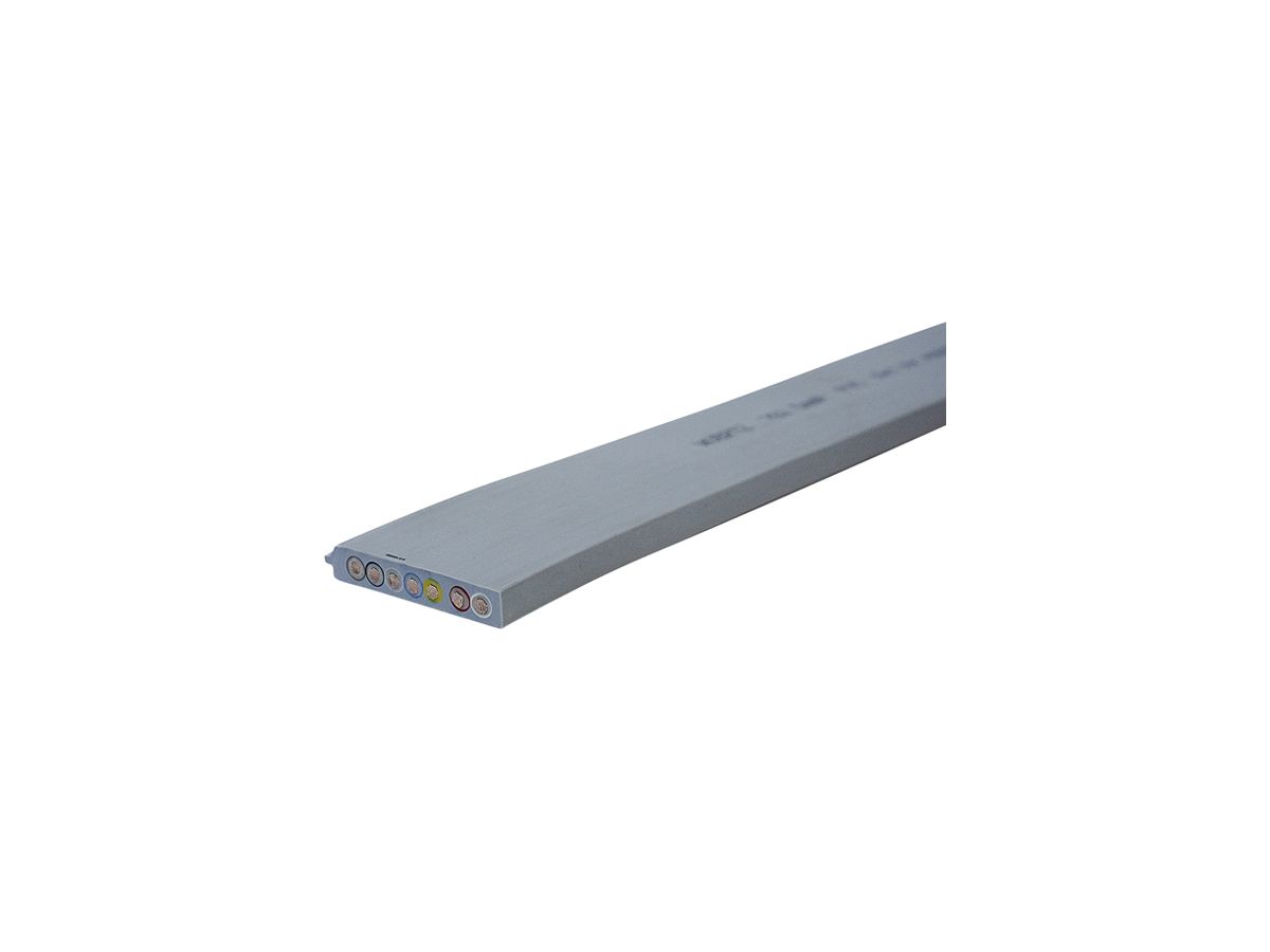 Flachkabel Woertz 7×2.5mm² PVC grau ölfest Eca