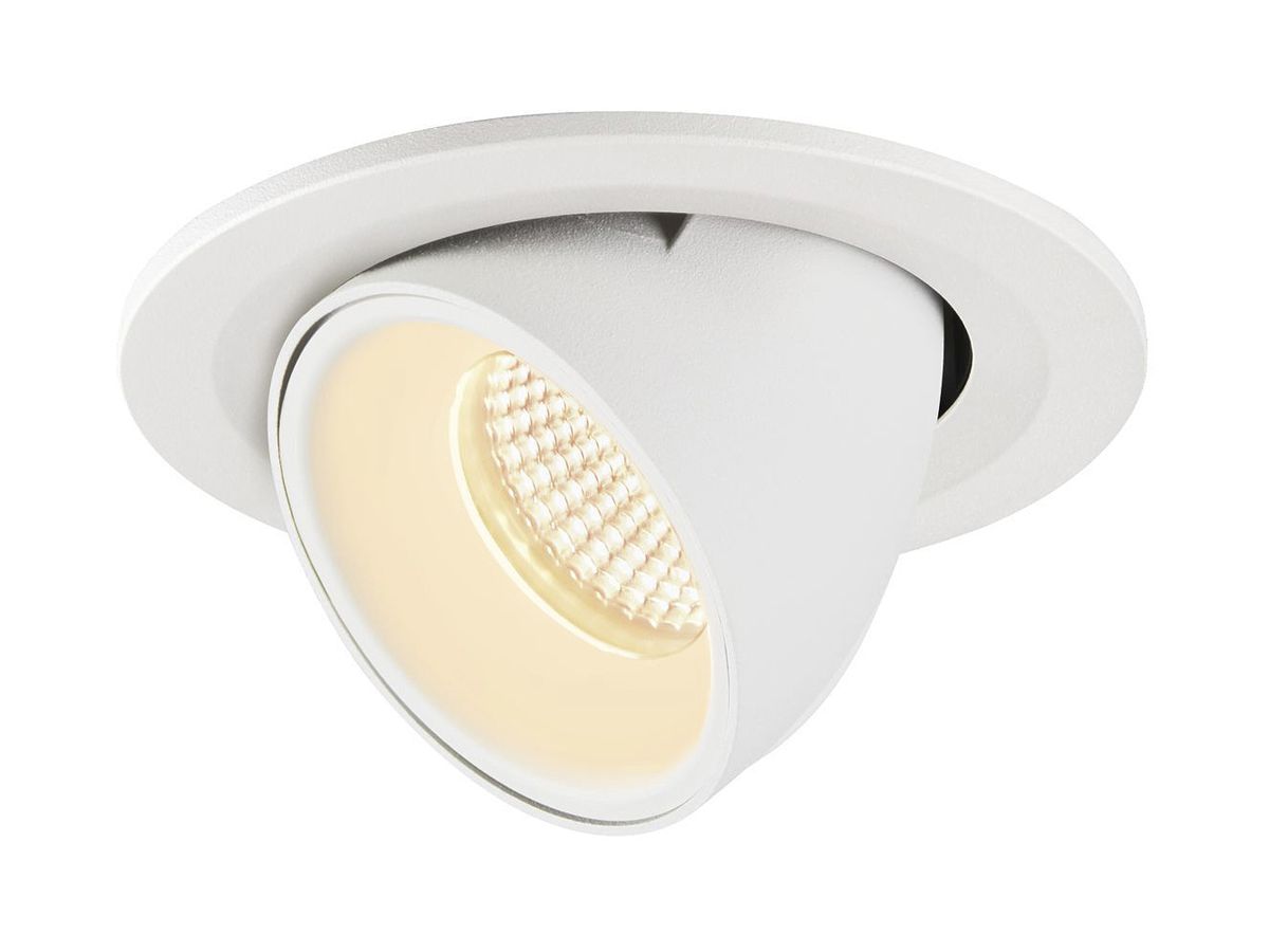 EB-LED-Downlight SLV NUMINOS GIMBLE S, 8.6W 250mA 730lm 3000K 55° ws