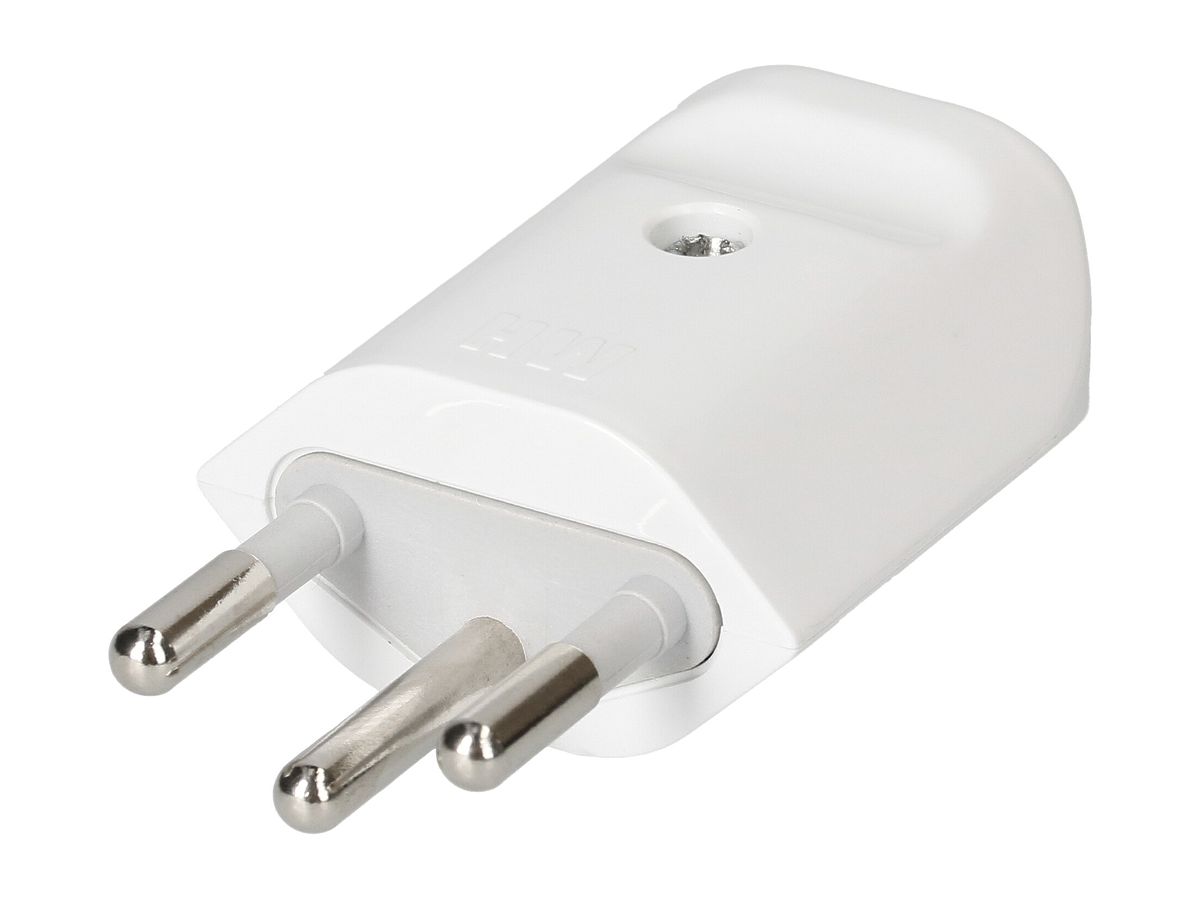 Stecker Typ 12 MAX HAURI MH, Kabeleinführung Ø8.5mm, weiss