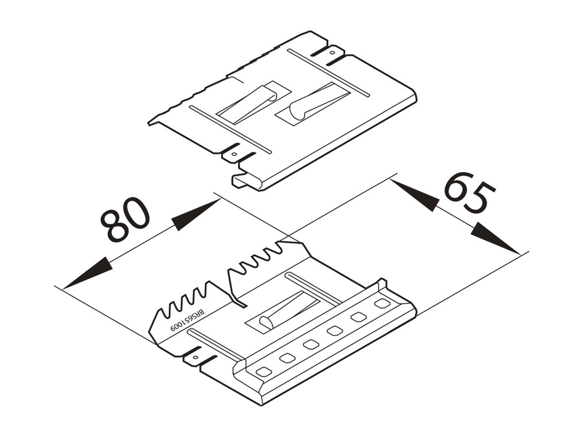 Verbinder tehalit BRS 65100 verzinkt