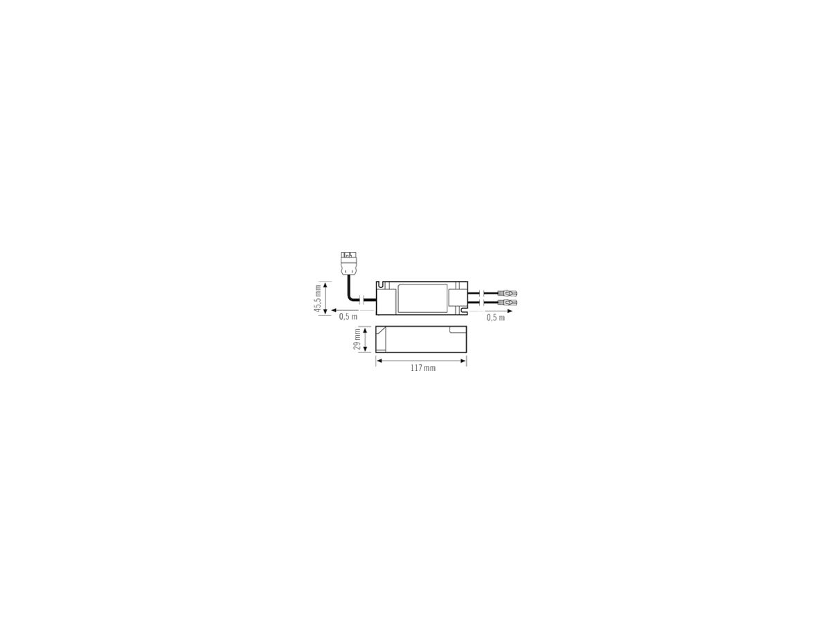 LED-Konverter ESYLUX DRIVER SET 30W 700mA RJ45 WAGO WINSTA DALI-2 DT8