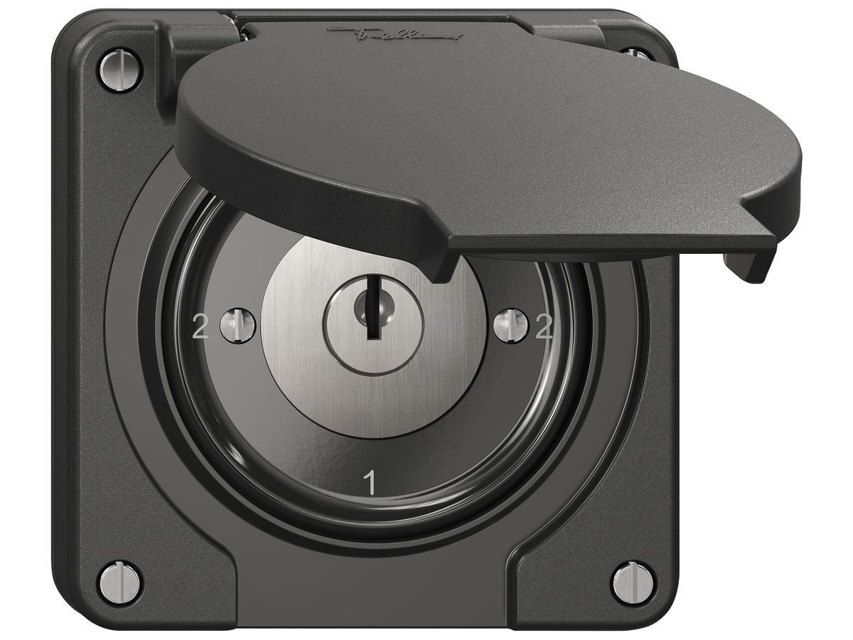 Schlüsselschalter NEVO SNAPFIX® Wechselschalter 16A 400V 2-1-2-1 sz