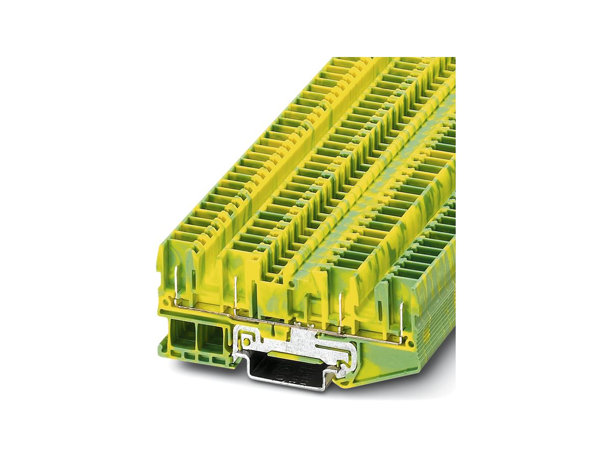 Durchgangsreihenklemme 0.08…4mm² grün-gelb ST2.5-QUATTRO/4P-PE