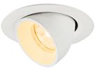EB-LED-Spot SLV NUMINOS GIMBLE XS 6.9W 950lm 3000K NB DALI DIM Ø80×57mm ws