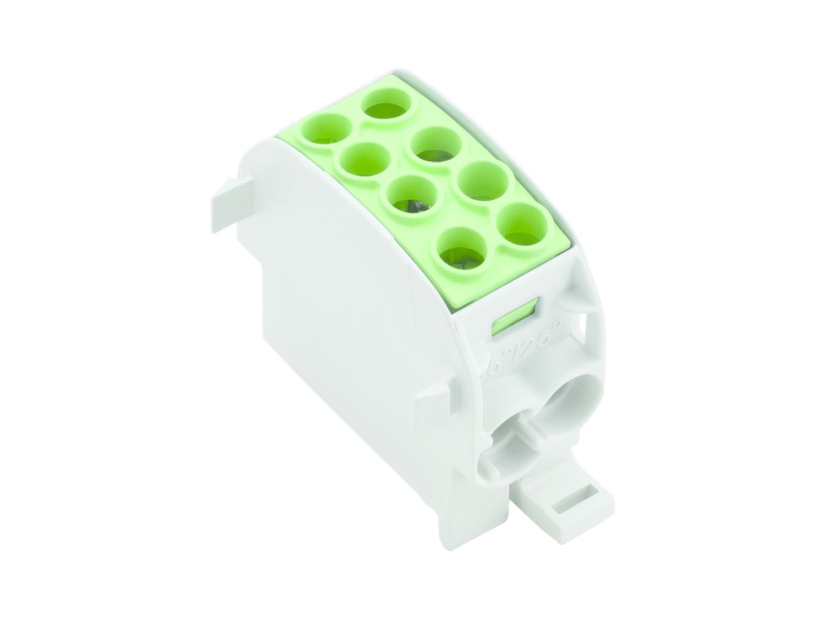 Verteilerblock Weidmüller WPD 102 2×35/2×25 1L Schraubanschluss TS35 grün