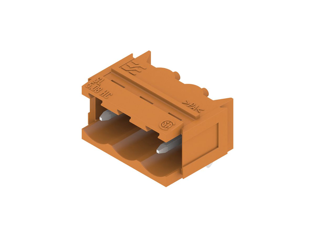 Stiftleiste WM Signal SL 5.08HC/03/90B 3.2SN OR BX TB 3L 90° 5.08mm or