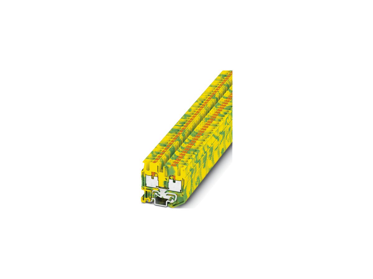Mini-Durchgangsklemme Phoenix Contact MPT 2.5 Push-In, grün/gelb