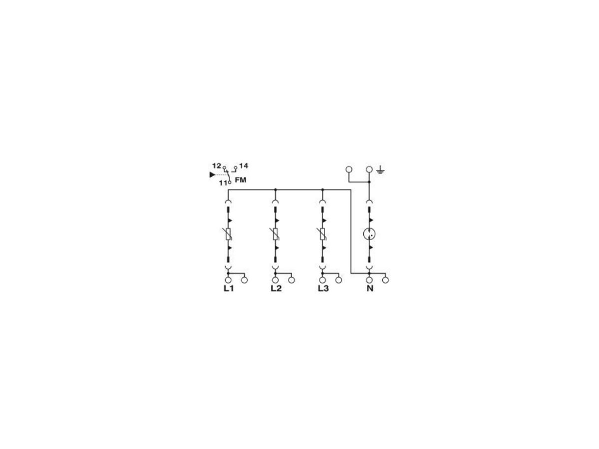 Überspannungsableiter Typ 1+2 SPT - VAL-MS-T1/T2 335/12.5/3+1-FM-PT