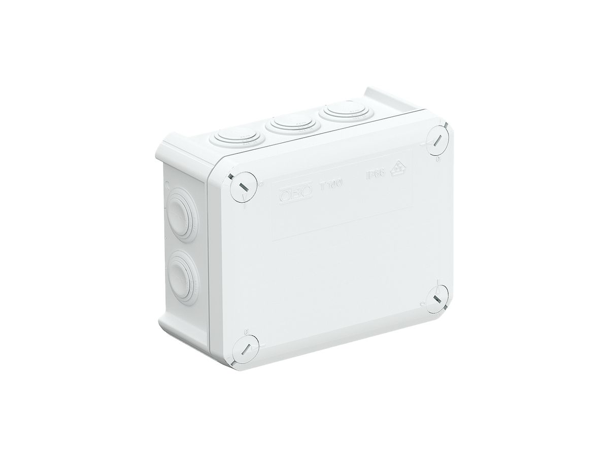 Kabelabzweigkasten T100 Bettermann reinweiss, halogenfrei IP55-IP66