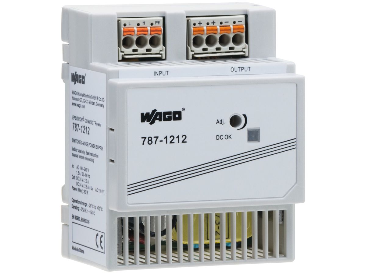 REG-Stromversorgung WAGO EPSITRON COMPACT, einphasig, 24VDC, 2.5A