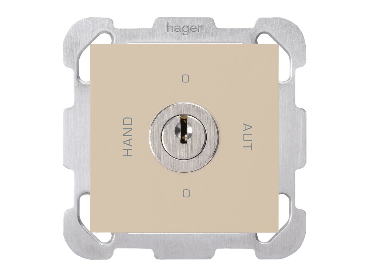 UP-Drehschalter 0-Hand-0-Aut kallysto 2/1L beige mit Schloss