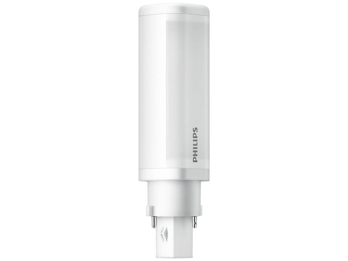 LED-Lampe Philips CorePro G24d-1 5.9W 600lm 3000K Ø34×138mm mattiert 120°