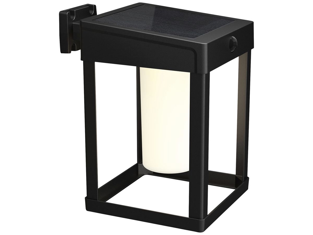 LED-Wandleuchte Philips Camill Solar SQ FR IR SEN 1.4W 250lm 830 IP44 schwarz