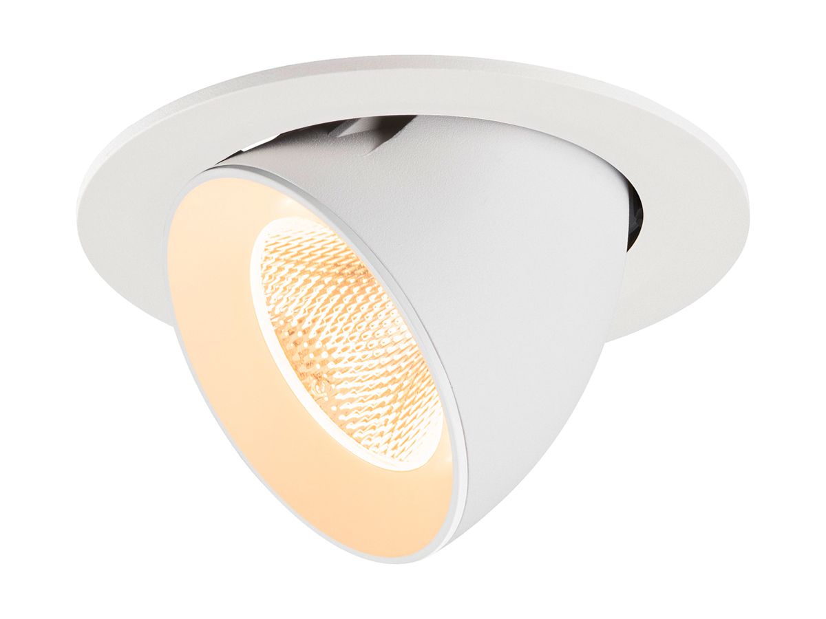EB-LED-Spot SLV NUMINOS GIMBLE L 17W 2400lm 2700K NB DALI DIM Ø160×115mm ws