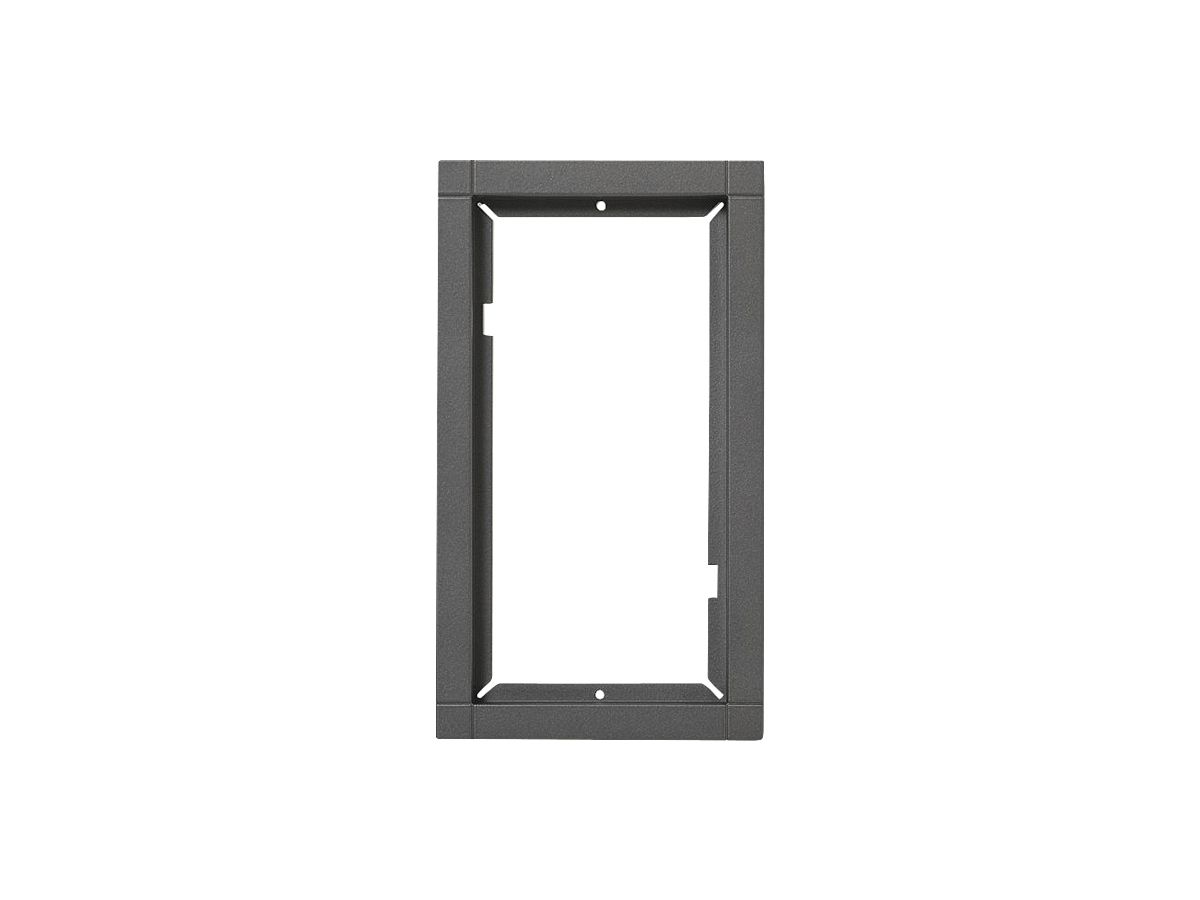 Kombirahmen Siedle, aus Polycarbonat lackiert, 231×131×15mm, grau